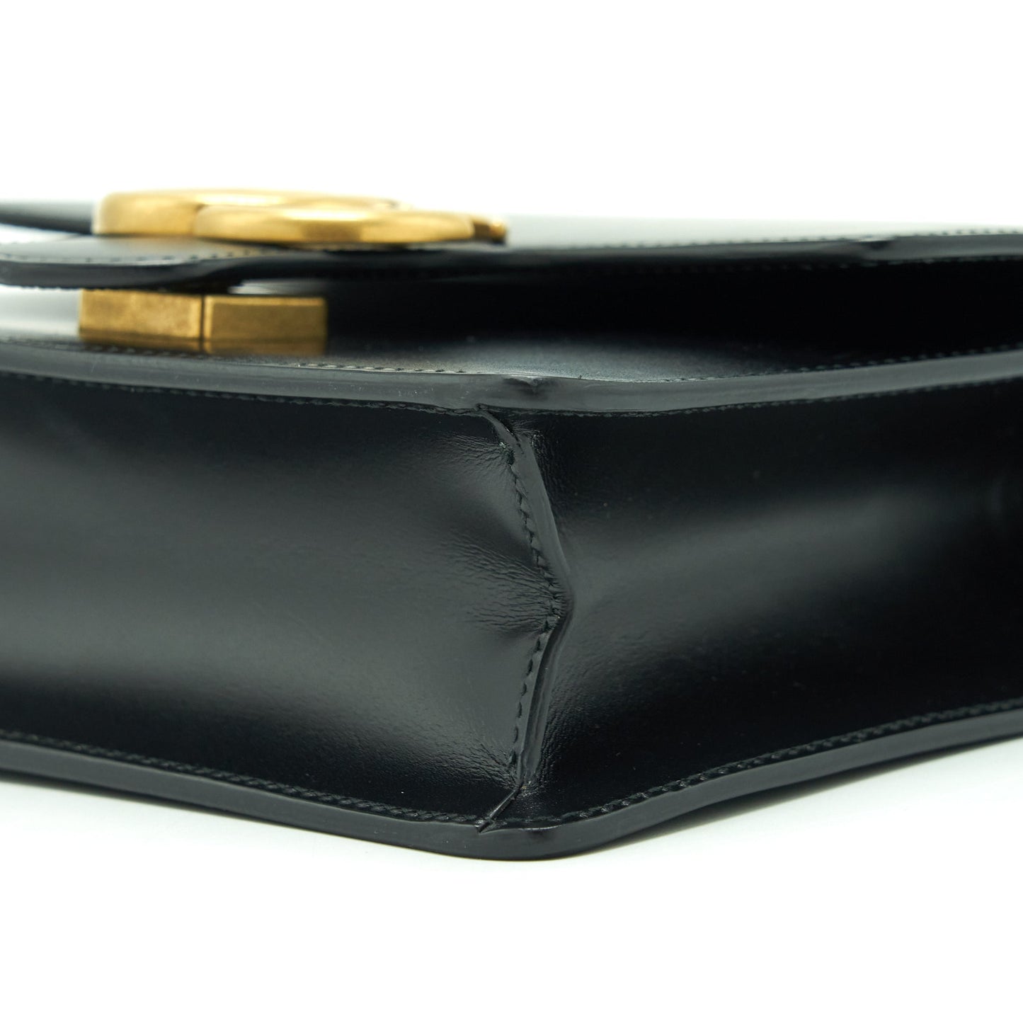 Gucci GG Flap Bag Box Calfskin Black