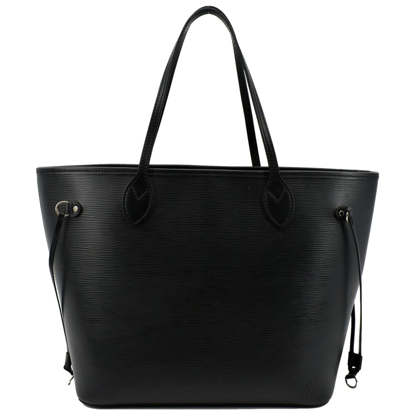 LOUIS VUITTON Neverfull Epi Leather Tote Shoulder Bag Black
