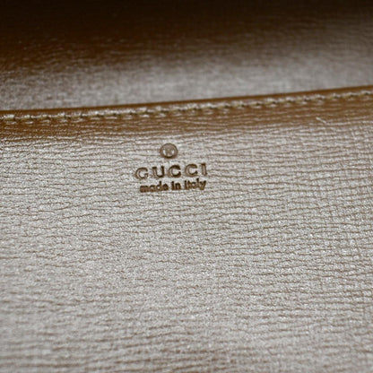 GUCCI Horsebit 1955 GG Supreme Canvas Crossbody Chain Wallet Beige 621392