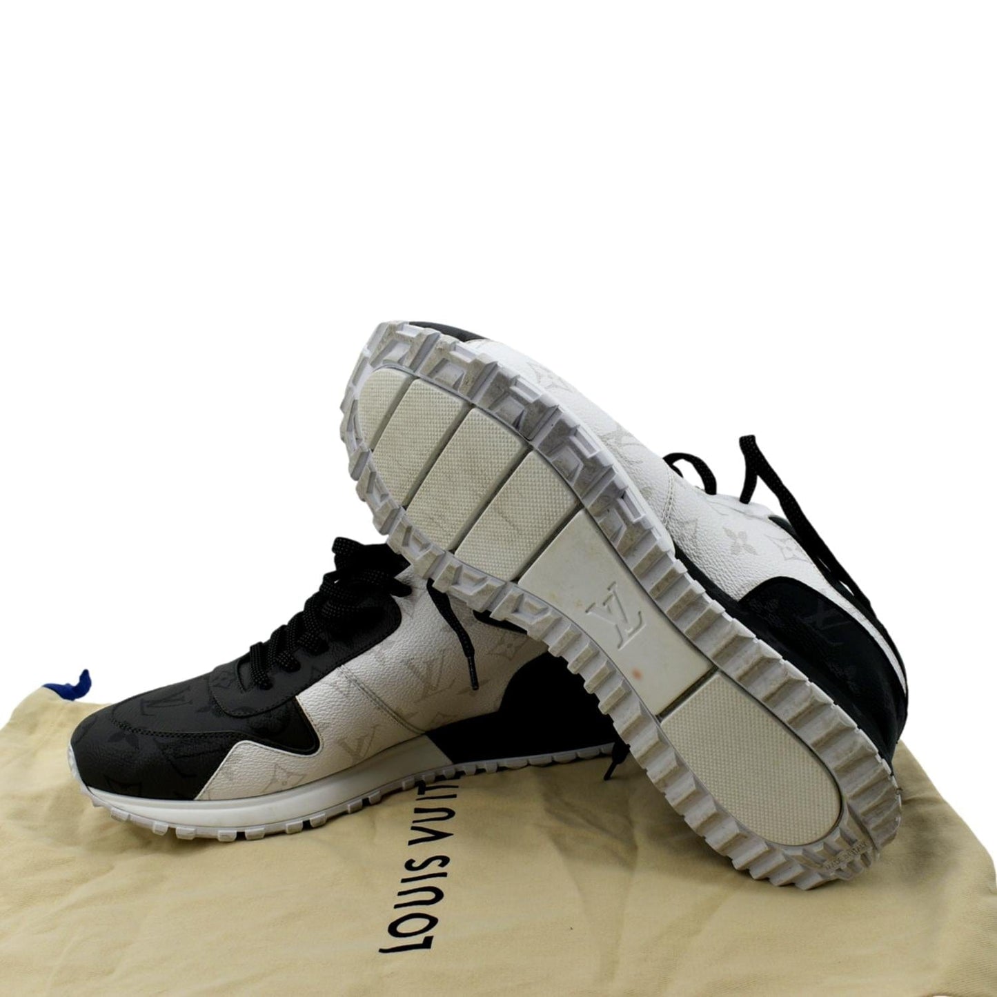 LOUIS VUITTON Runaway Monogram Sneakers Bicolor US 9
