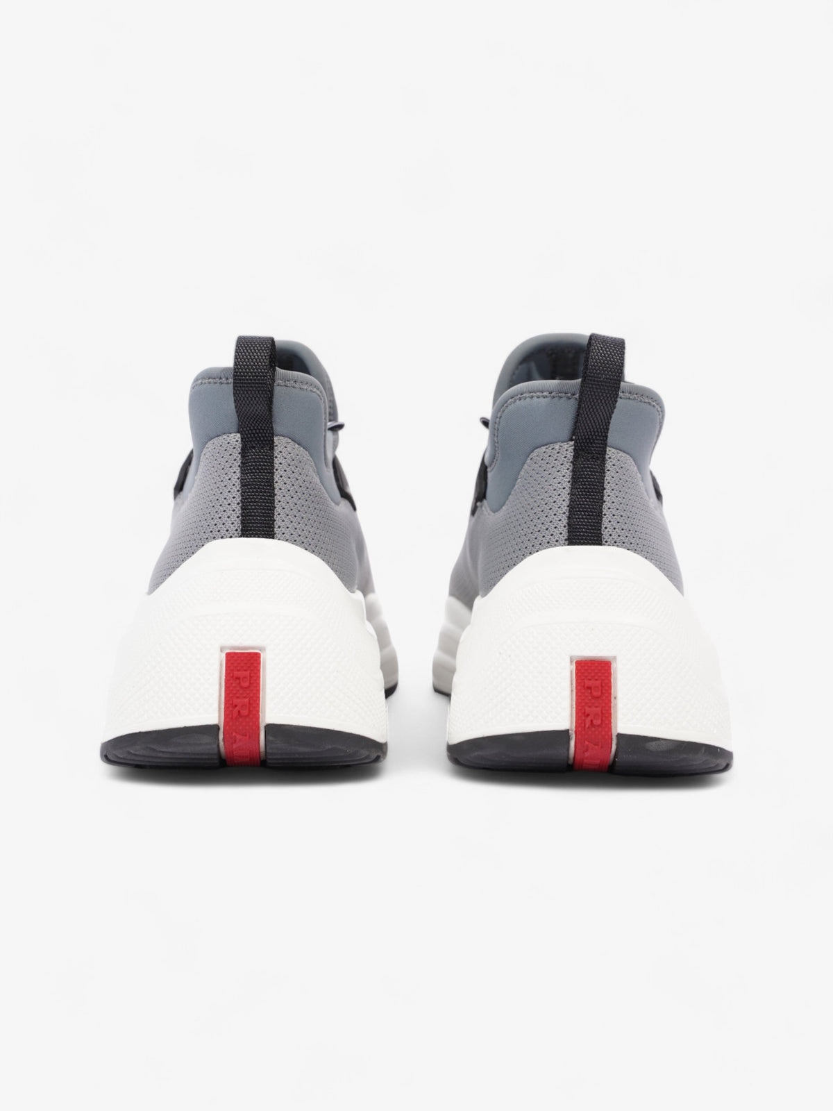 Prada Womens Neoprene Grey / White / Black EU 35 / UK 2