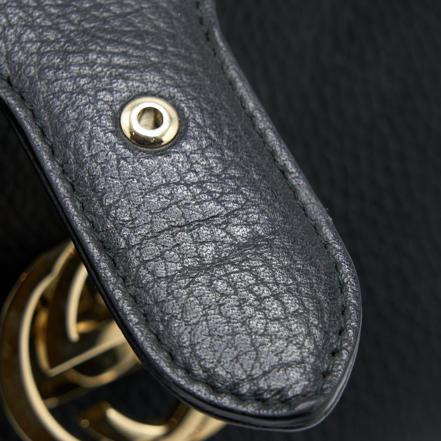 Gucci Interlocking Small Shoulder Bag Black L