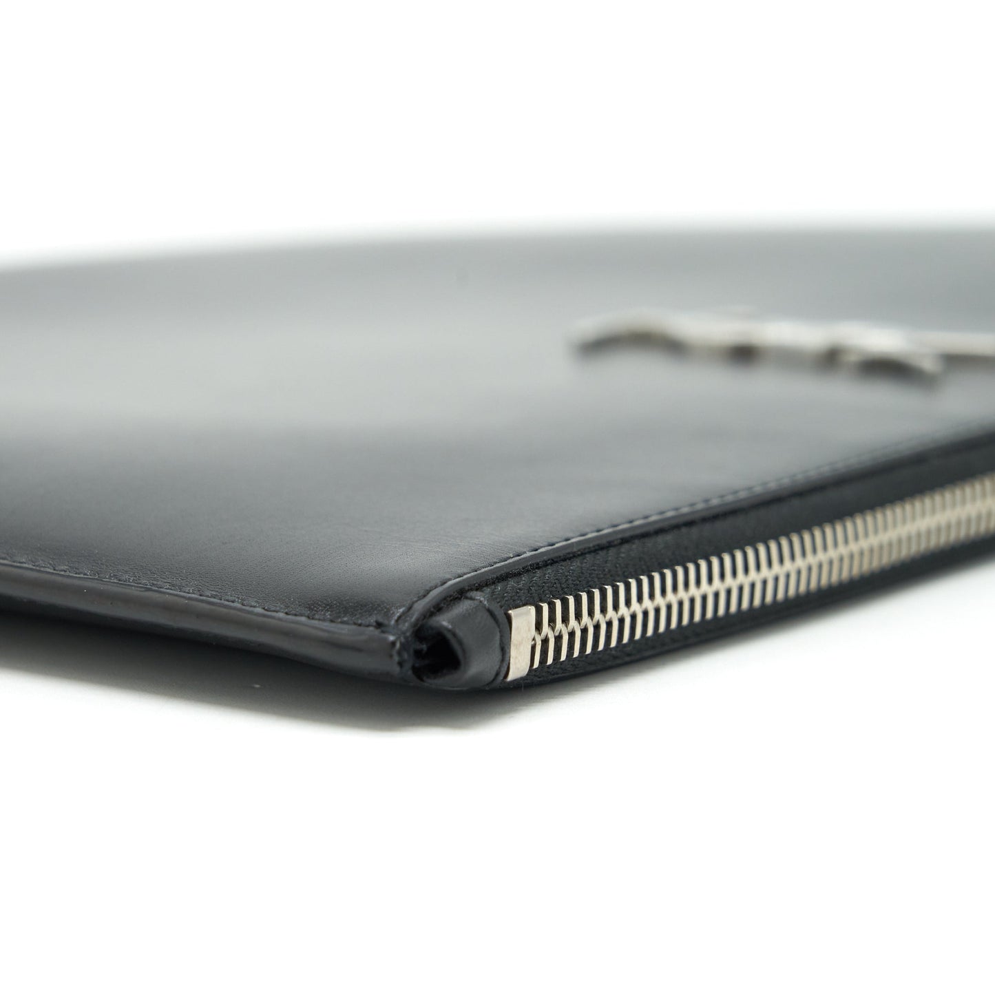 Saint Laurent iPad Holder /Clutch Calfskin Black SHW
