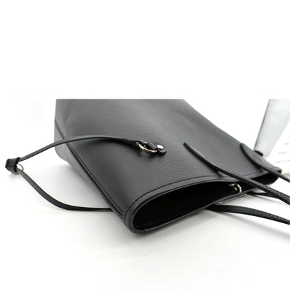 LOUIS VUITTON Neverfull Epi Leather Tote Shoulder Bag Black