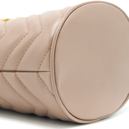 Gucci GG Marmont Mini Bucket Dark Beige
