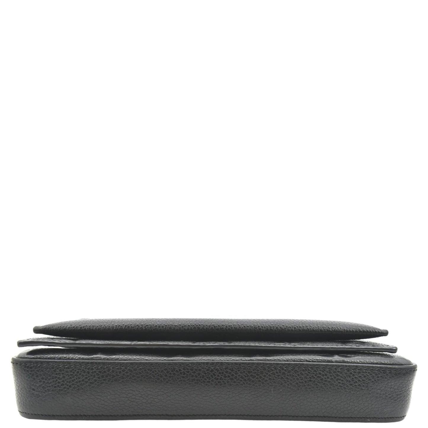 LOUIS VUITTON Felicie Monogram Empreinte Chain Pochette Crossbody Bag Black