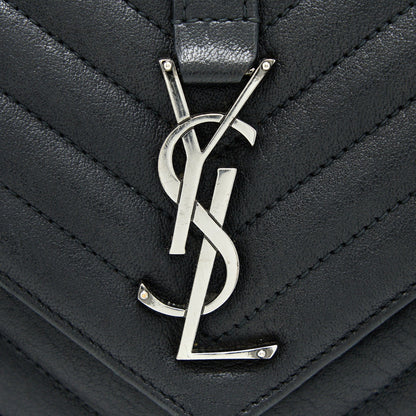 Saint Laurent/YSL Quilted Medium College Bag Lambskin Black Ruthenium Hardware