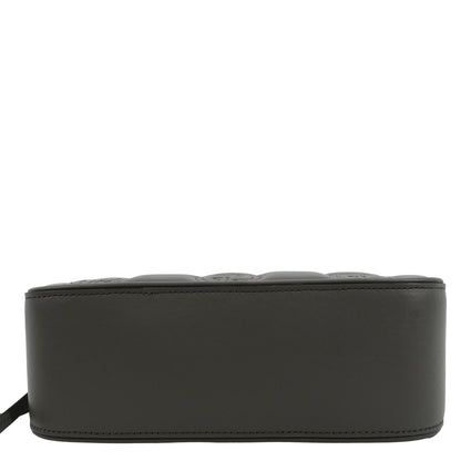 GUCCI GG Matelasse Small Leather Crossbody Bag Dusty Grey 702234