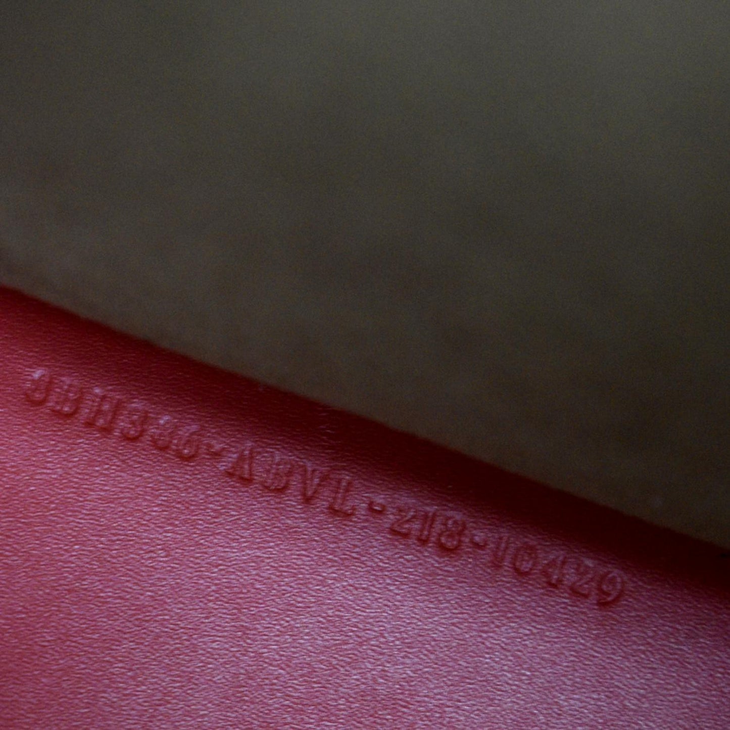 FENDI Sunshine Plexiglass Leather Shoulder Tote Bag Red