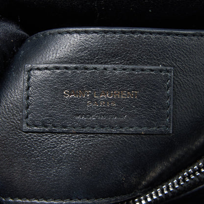 Saint Laurent/YSL Quilted Medium College Bag Lambskin Black Ruthenium Hardware