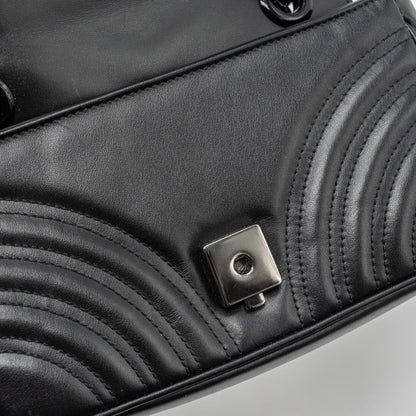Gucci Mini Marmont calfskin black with Black Hardware
