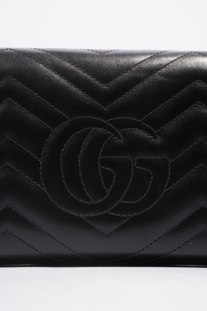 Gucci Womens GG Marmont Bag Black Matelasse Mini