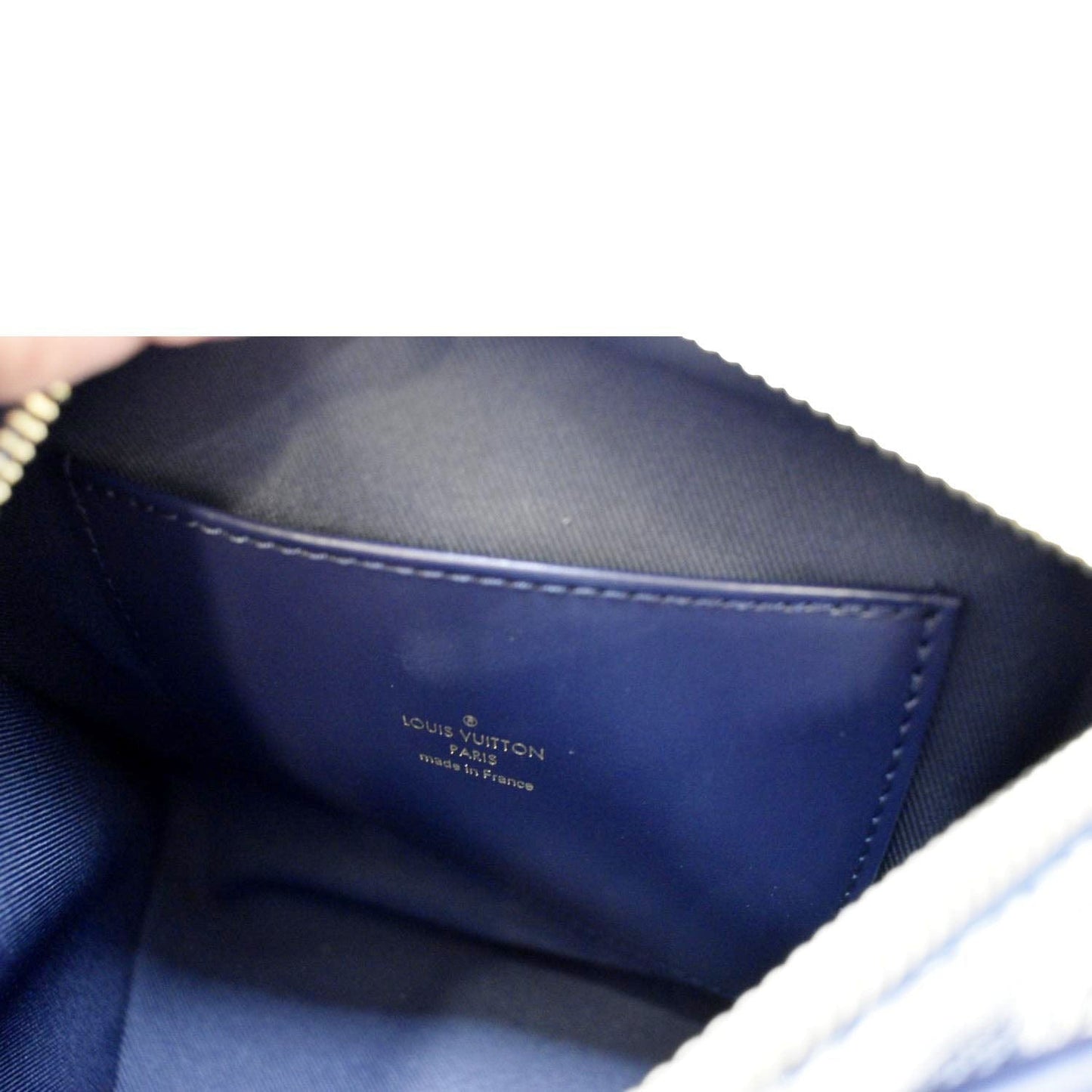 LOUIS VUITTON Speedy 20 Bandouliere Monogram Jacquard Canvas Satchel Bag Blue