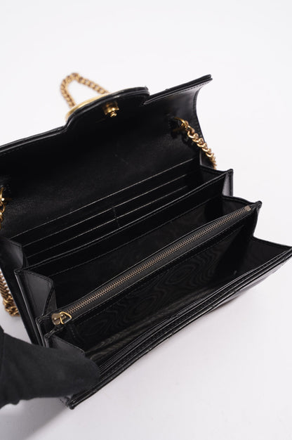 Gucci Womens GG Marmont Bag Black Matelasse Mini
