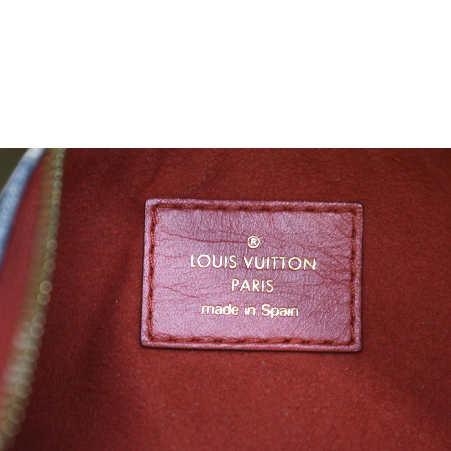 LOUIS VUITTON City Denim Wristlet Pouch Blue