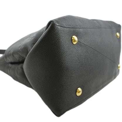 LOUIS VUITTON Maida Monogram Empreinte Leather Hobo Shoulder Bag Black