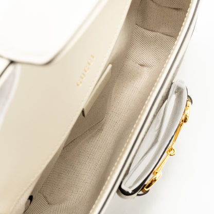Gucci Mini Horsebit 1955 Bag GG Supreme Canvas/Leather White/Multicolour