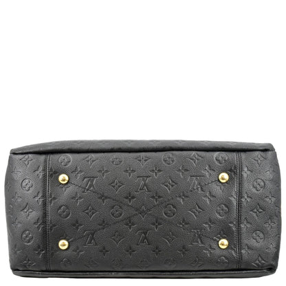 LOUIS VUITTON Artsy MM Empreinte Leather Hobo Bag Black