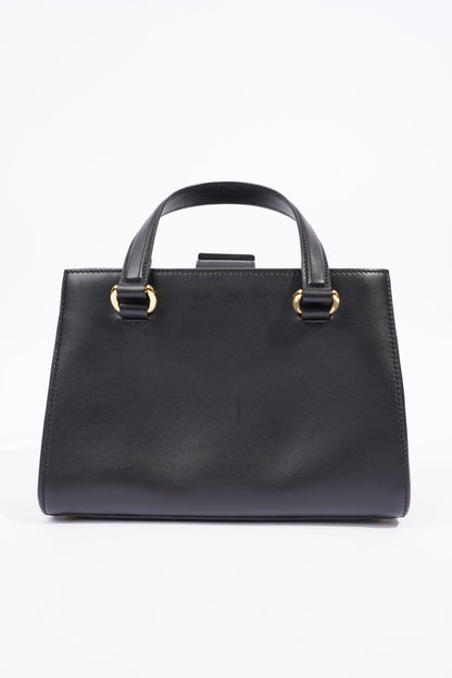 Gucci Sylvie Top Handle Bag Black Leather