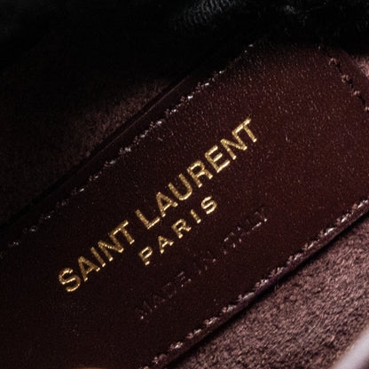 Saint Laurent/YSL Bellachasse Calfskin Dark Red Brushed GHW