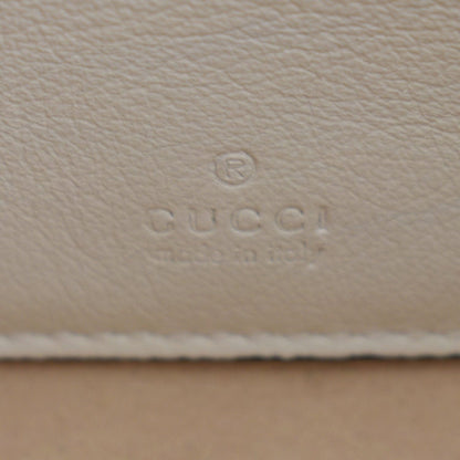 GUCCI Rajah Mini Leather Chain Shoulder Bag White 573797