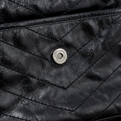 Saint laurent Medium Niki calfskin leather black SHW