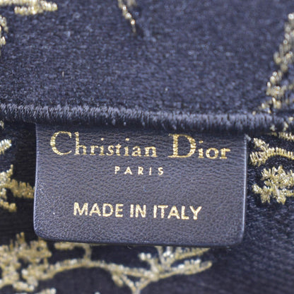CHRISTIAN DIOR Large Book Oblique Embroidered Canvas Tote Bag Multicolor