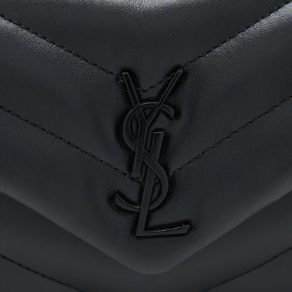 Saint Laurent Loulou Toy Strap Bag Calfskin Black With Black Hardware