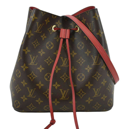 LOUIS VUITTON Neonoe Monogram Canvas Shoulder Bag Poppy