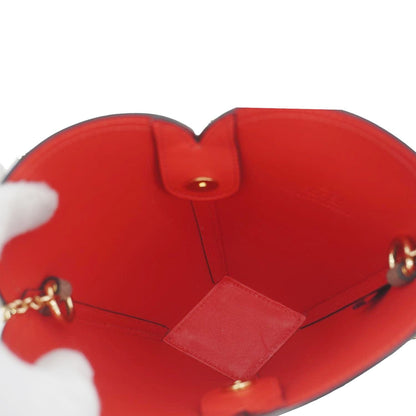 GUCCI Valentines Day Love Heart Small GG Supreme Canvas Shoulder Bag Beige 678133