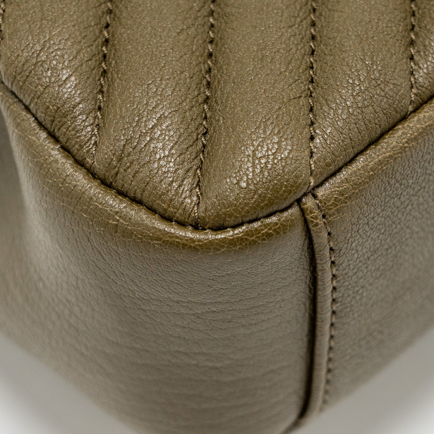 Saint Laurent/YSL Medium College Bag Quilted Lambskin Anemone Green GHW