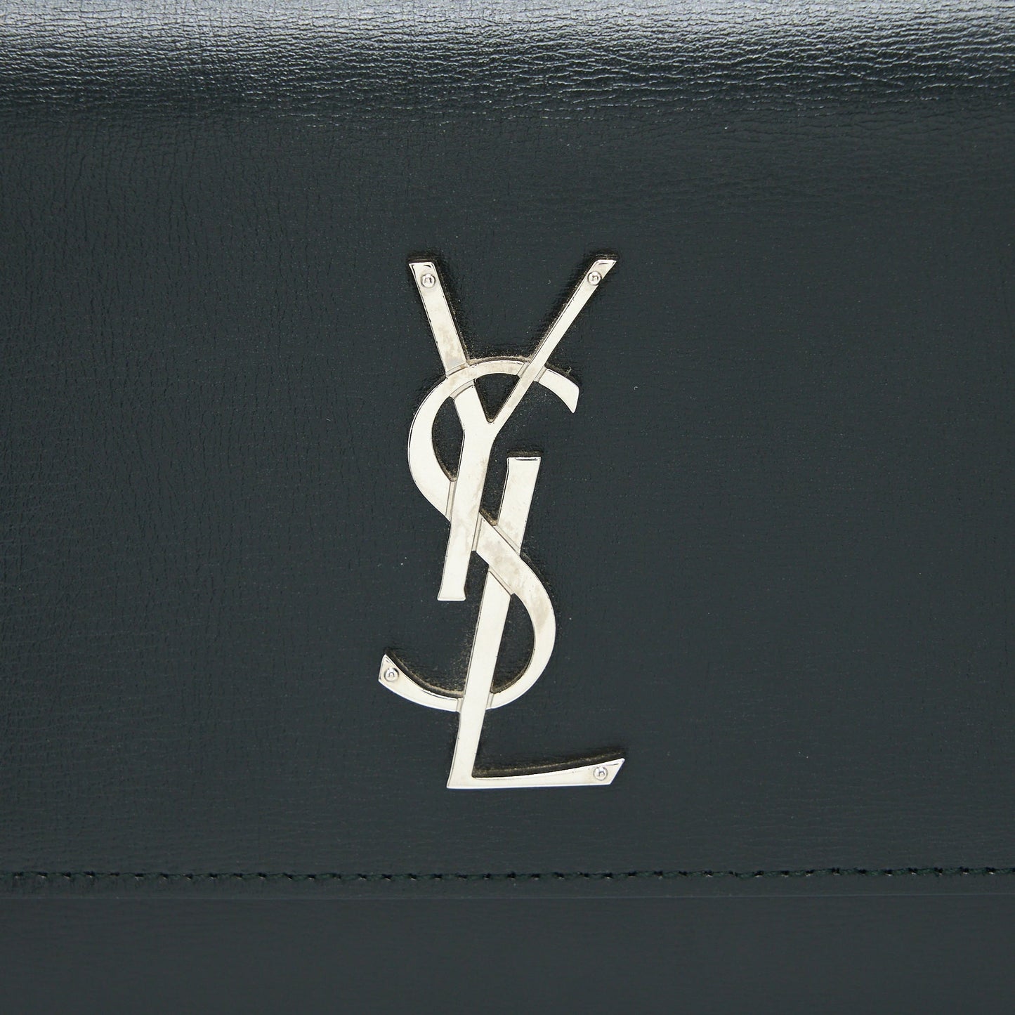 Saint Laurent Sunset Chain Bag Calfskin Dark Green SHW