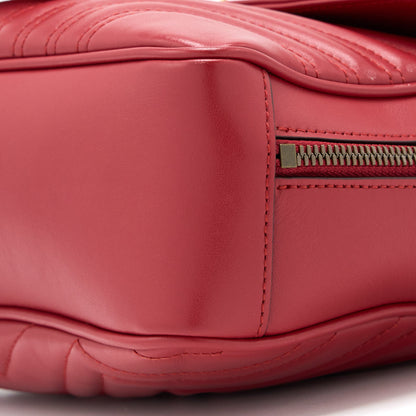 Gucci Sylvie Web GG Marmont Bag Calfskin Red