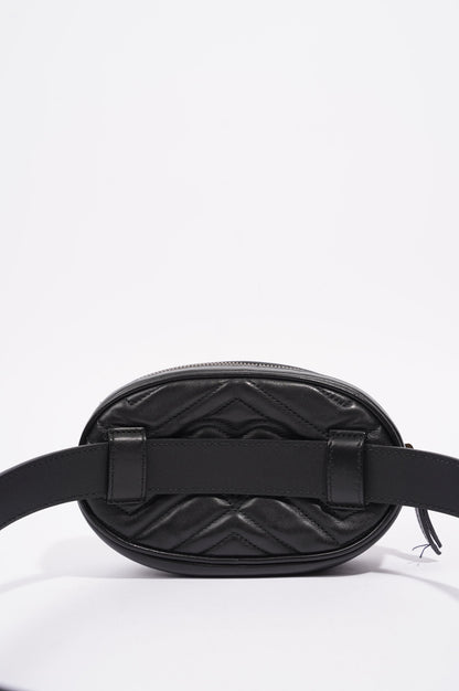 Gucci Womens Marmont Belt Bag Black / Gold 85