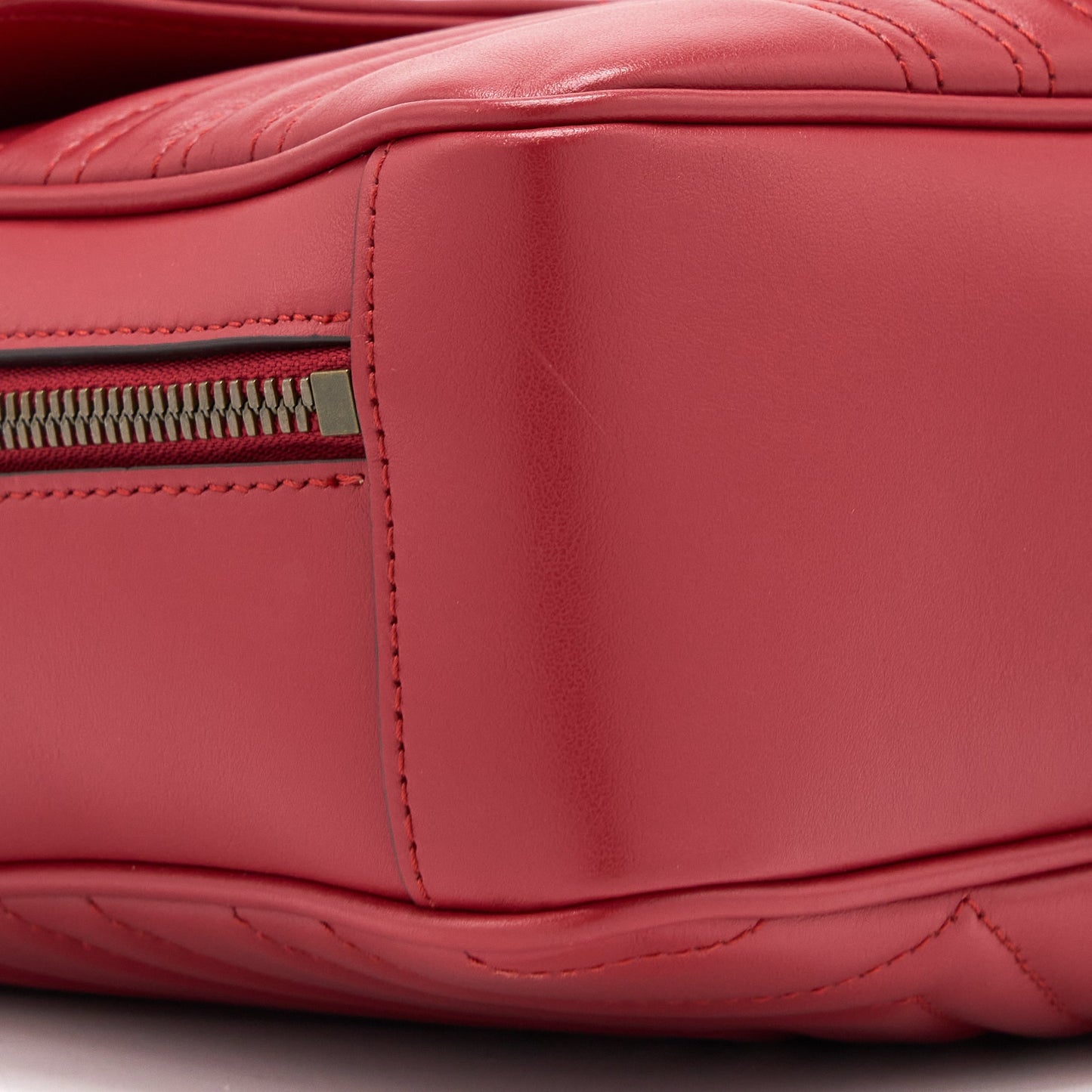 Gucci Sylvie Web GG Marmont Bag Calfskin Red