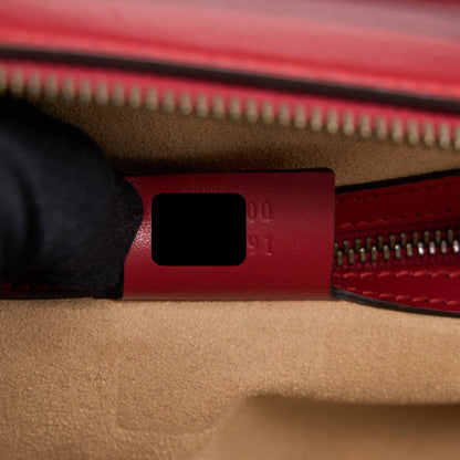 Gucci Sylvie Web GG Marmont Bag Calfskin Red