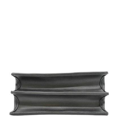 LOUIS VUITTON Dauphine MM Epi Leather Shoulder Bag Black