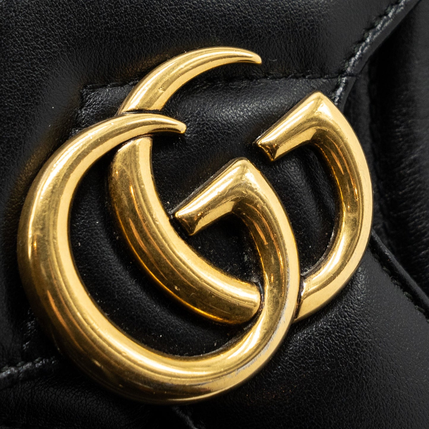 Gucci Mini GG Marmont Bag Calfskin Black Brushed