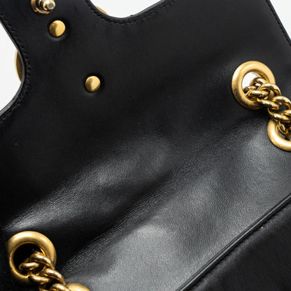 Gucci Mini GG Marmont Bag Calfskin Black Brushed