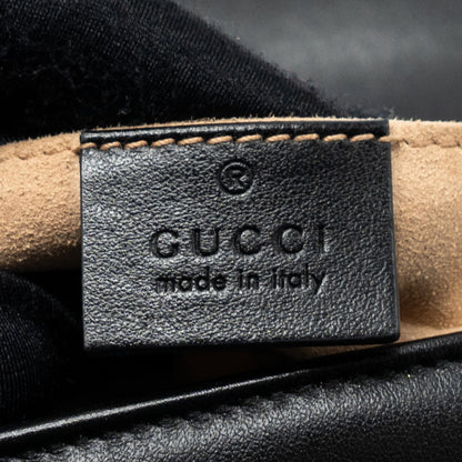 Gucci Mini GG Marmont Bag Calfskin Black Brushed