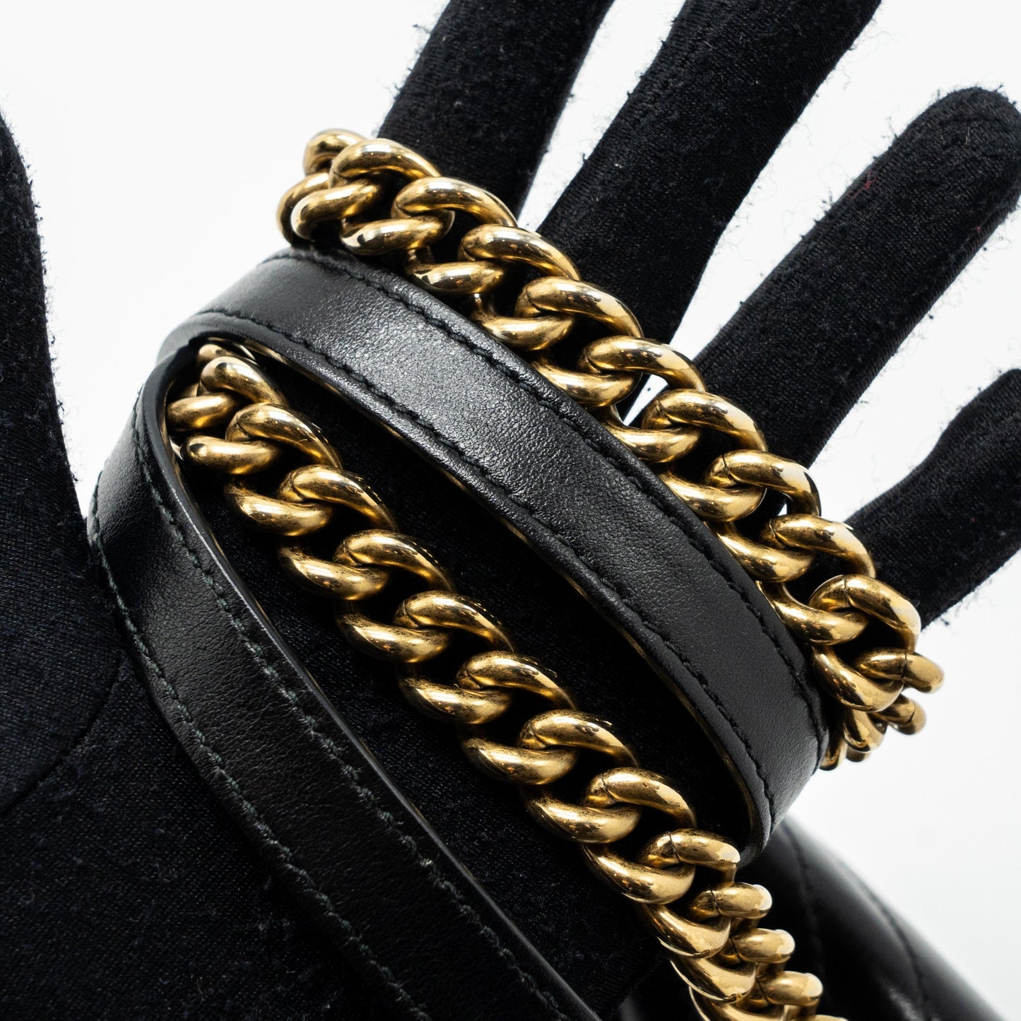 Gucci Mini GG Marmont Bag Calfskin Black Brushed