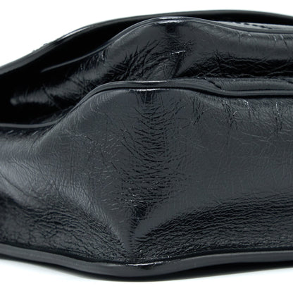 Saint Laurent Medium Niki Chain Bag Aged Calfskin Black Ruthenium Hardware