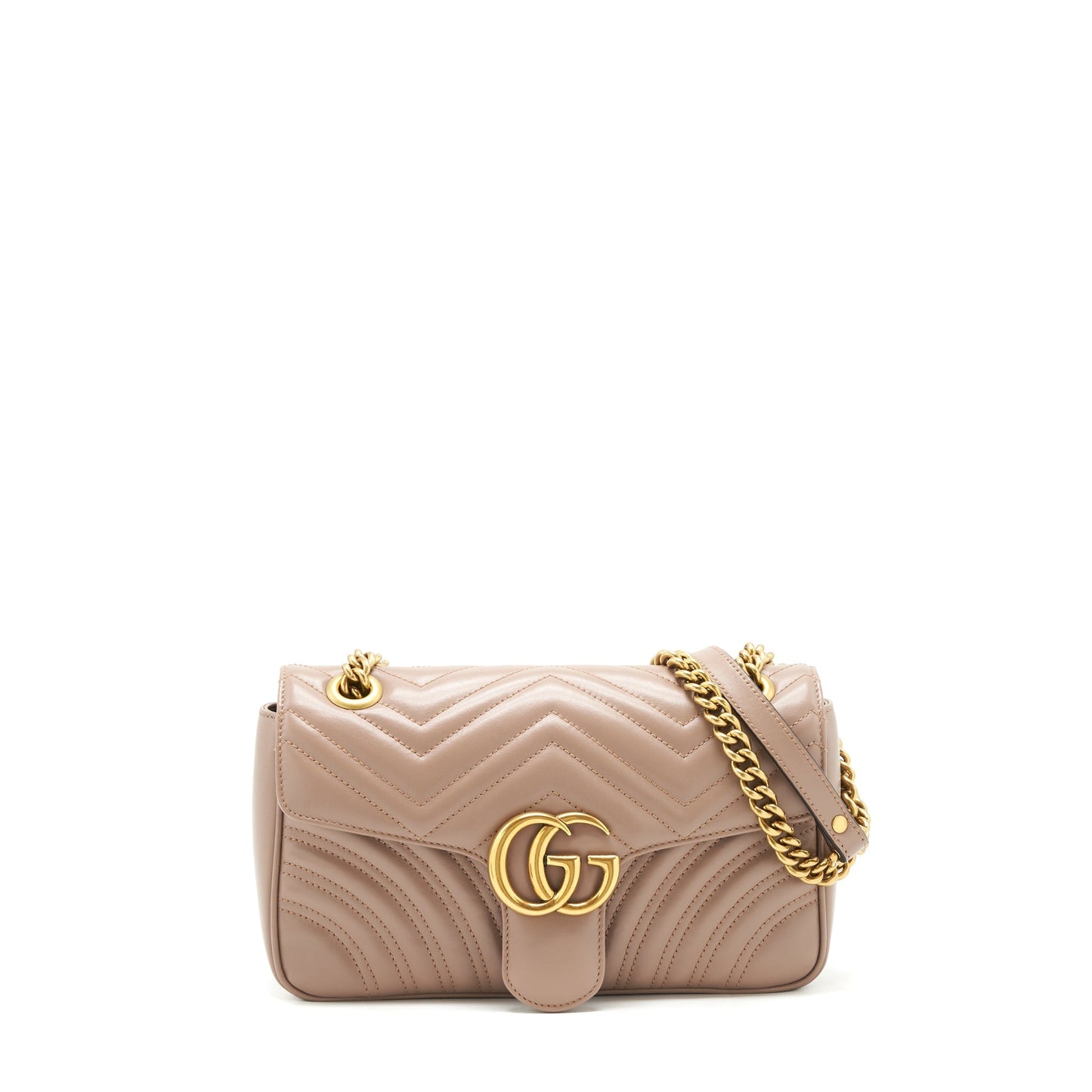 Gucci Marmont Small Dusty Pink matelassé shoulder bag