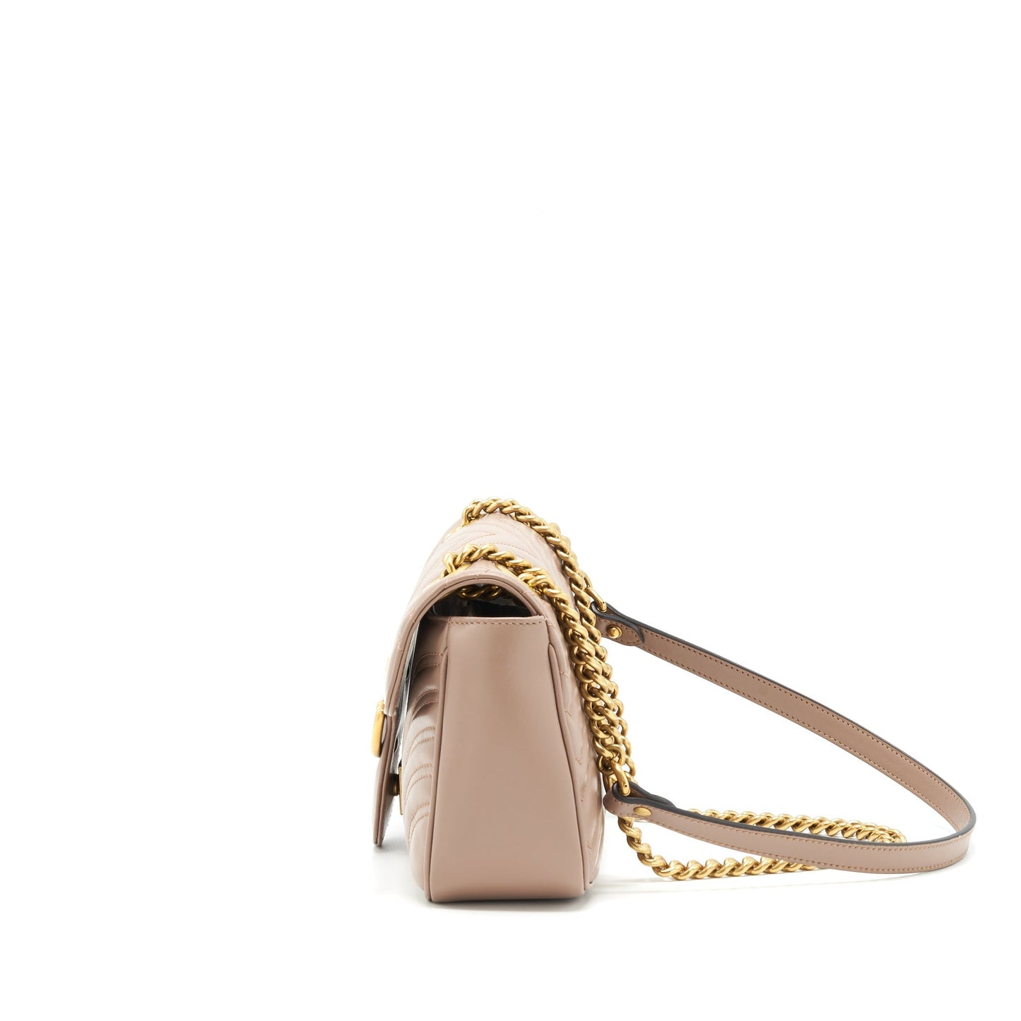 Gucci Marmont Small Dusty Pink matelassé shoulder bag