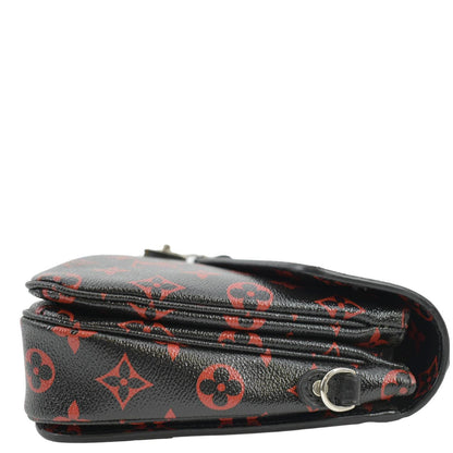 LOUIS VUITTON Metis Pochette Monogram Infrarouge Crossbody Bag Glossy Red