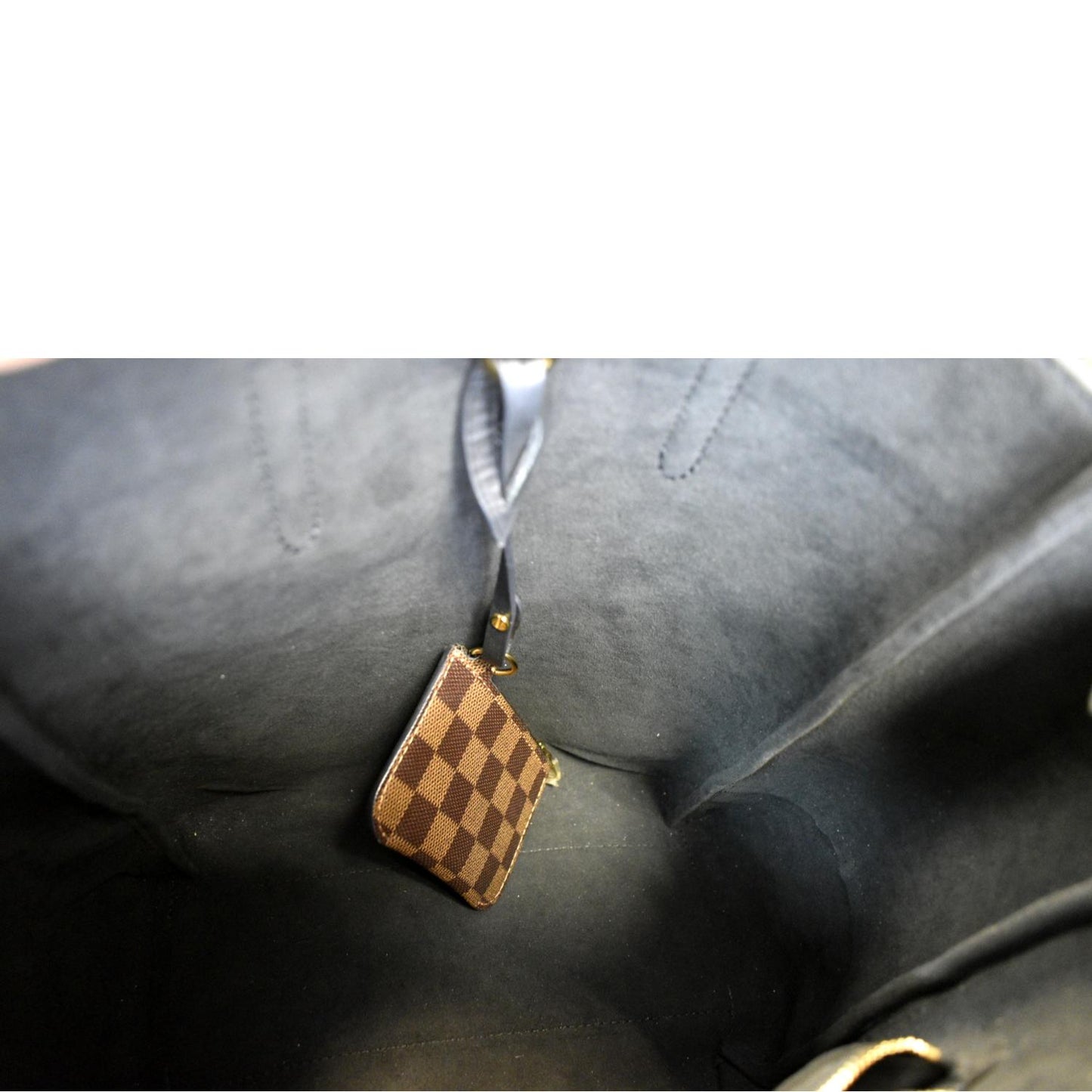 LOUIS VUITTON Belmont Damier Ebene Shoulder Bag Brown