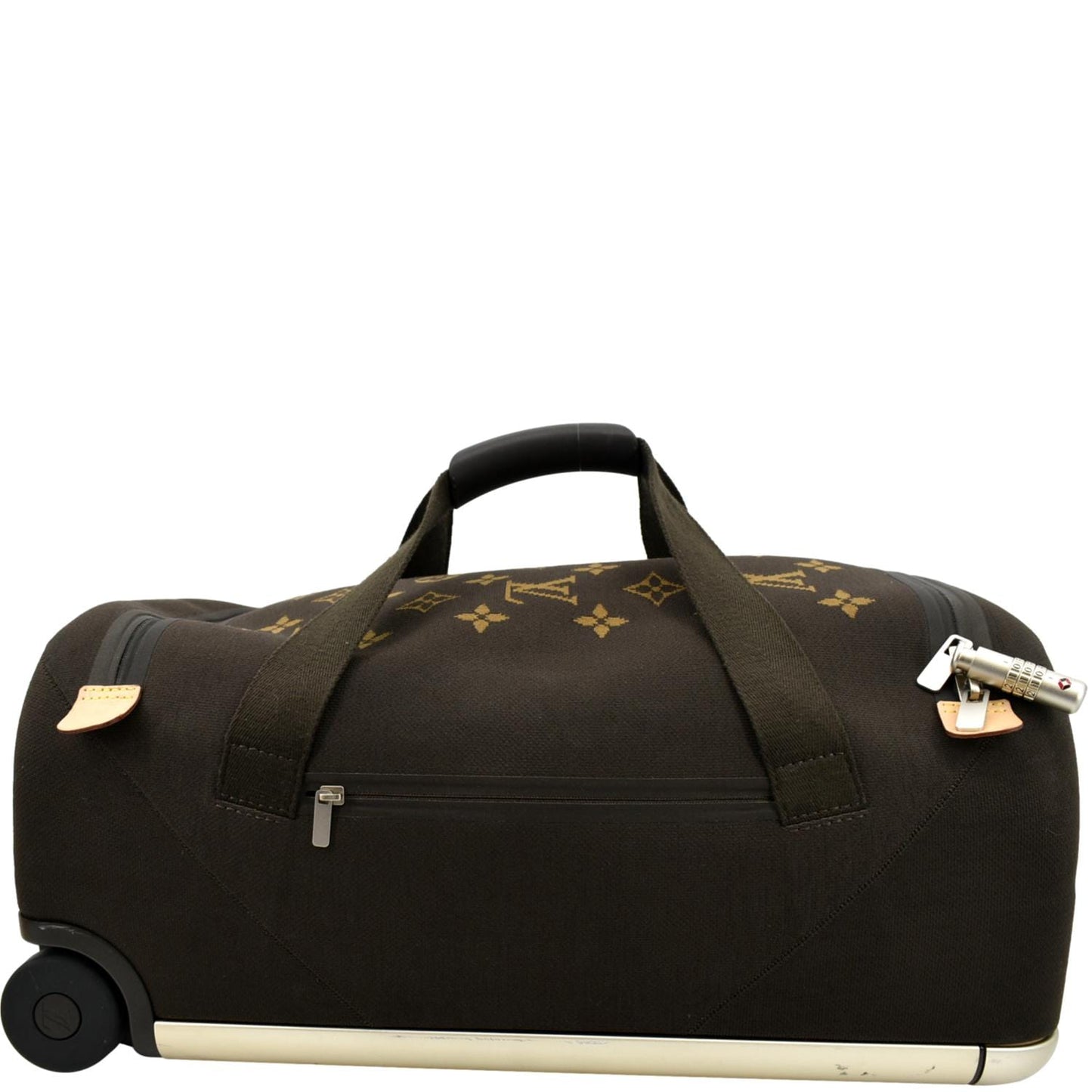 LOUIS VUITTON Horizon Soft 55 Monogram Canvas Rolling Duffle Bag Brown