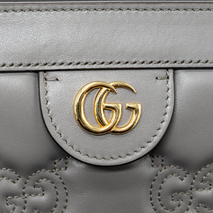 Gucci chain crossbody bag calfskin grey L