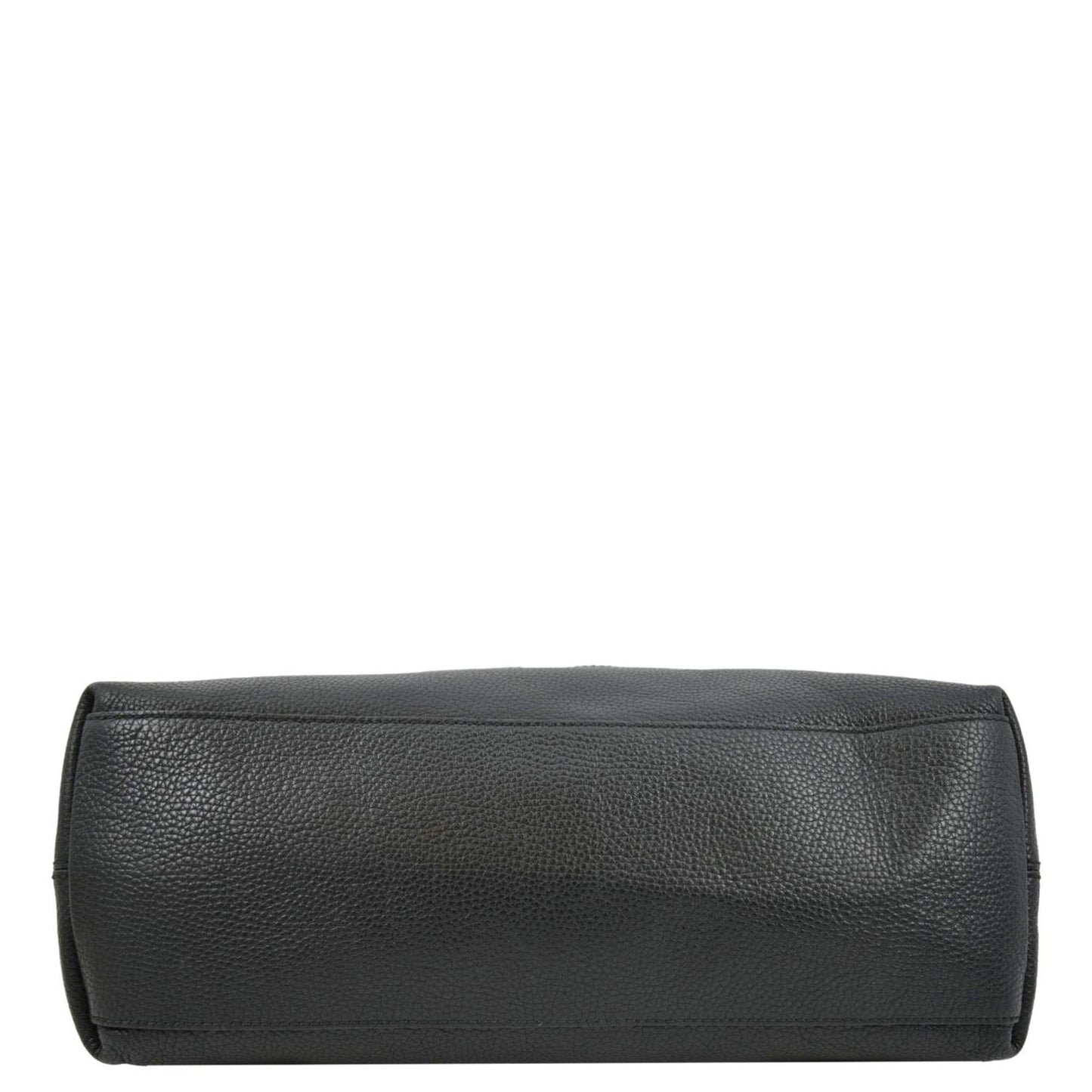 GUCCI Medium Soho Chain Pebbled Leather Tote Bag Black 536196