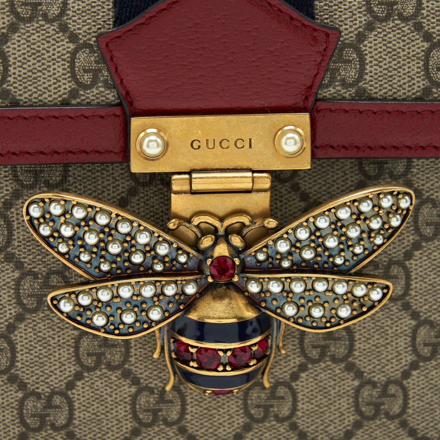 Gucci Queen Margaret Top Handle Bag Red